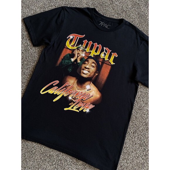 Tupac Mens Tupac Short Sleeve Crewneck T-Shirt 100% Cotton NWOT Size XXL - Picture 3 of 8